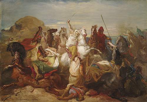 پرونده:Théodore Chassériau - Arab combat.jpg