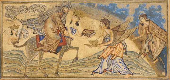 پرونده:Muhammad during the Mi'raj - from Jami al-Tawarikh.jpg