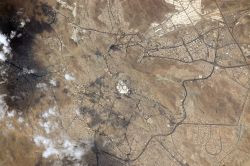 تصویر شهر مکه و مسجدالحرام از ایستگاه فضایی بین‌المللی