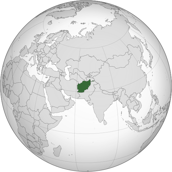 پرونده:Afghanistan (orthographic projection).svg