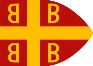 Byzantine imperial flag, 14th century.svg
