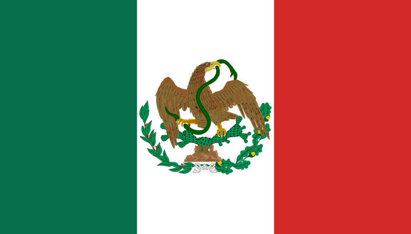 پرونده:Flag of Mexico (1823-1864, 1867-1893).svg