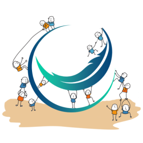 لوگوی اسلامیکال که در دست چند آدمک است