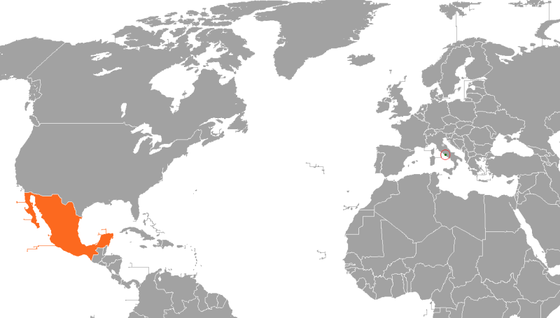 پرونده:Holy See Mexico Locator.png
