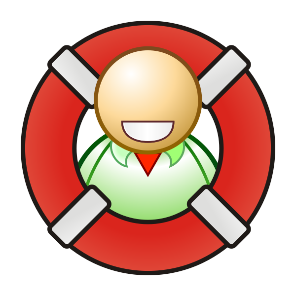 پرونده:Lifebelt and man icon.svg