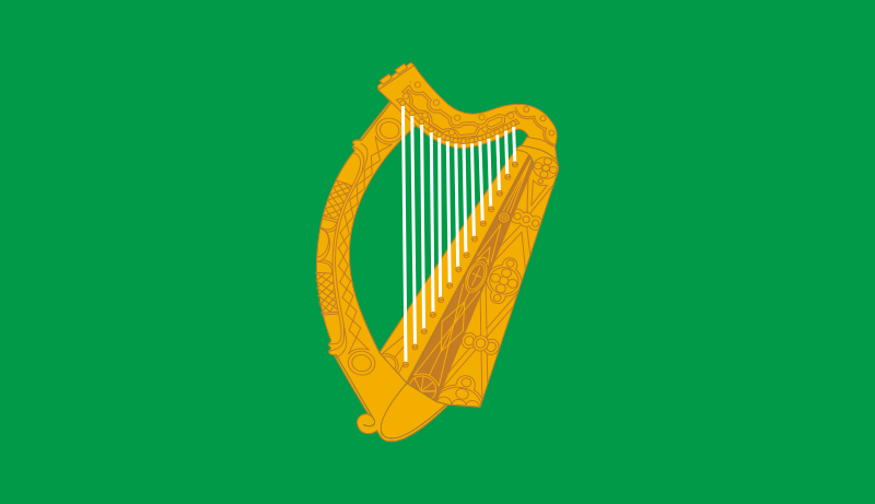 پرونده:Naval Jack of Ireland.svg