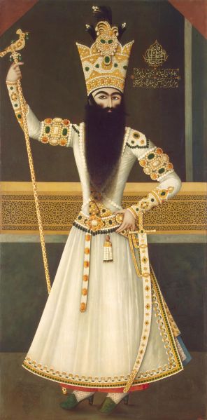 پرونده:Portrait of Fath Ali Shah Standing.jpg