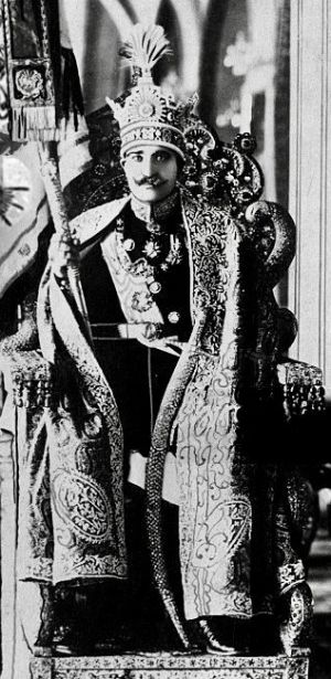 Reza Shah on Coronation Day.jpg