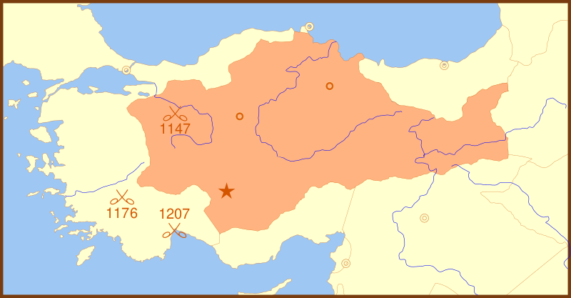 پرونده:Seljuk Sultanate of Rum 1190 Locator Map.svg